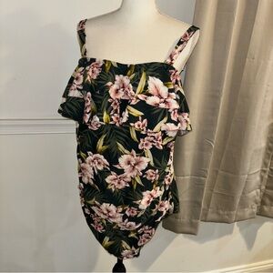 Kona Sola Floral Swimsuit, sz 24W